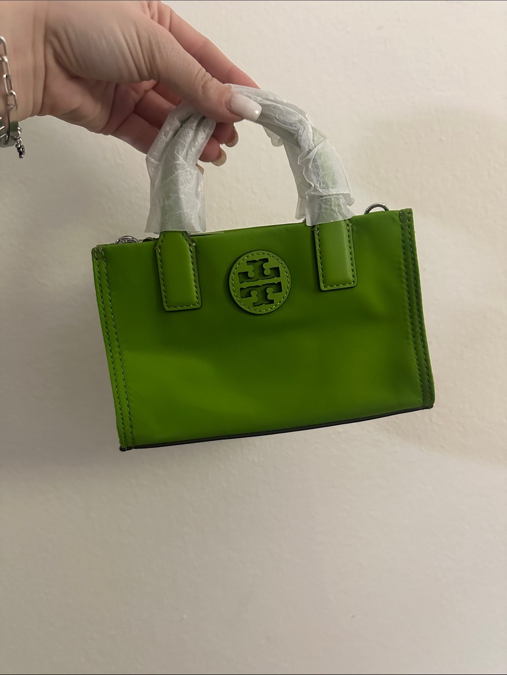 Tory Burch Lime Green Mini Tote